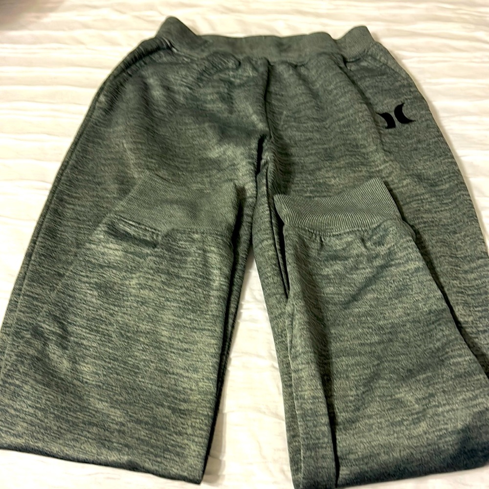 Hurley youth size large grey fleece leggings